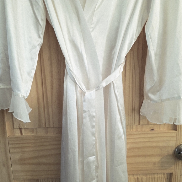 Linea Donatella Embellished Satin Long Robe - Picture 4 of 9